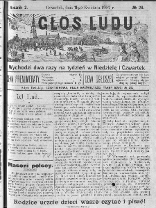 Głos Ludu, 1907, nr 28