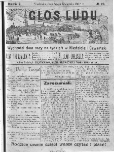 Głos Ludu, 1907, nr 29
