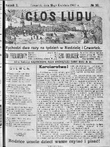 Głos Ludu, 1907, nr 30