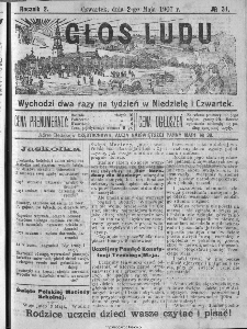 Głos Ludu, 1907, nr 34