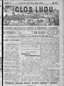 Głos Ludu, 1907, nr 36