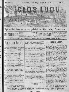 Głos Ludu, 1907, nr 42