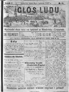 Głos Ludu, 1907, nr 44