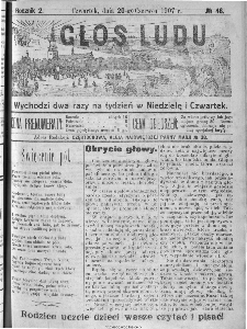 Głos Ludu, 1907, nr 48
