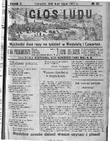 Głos Ludu, 1907, nr 52