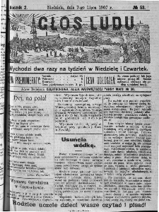 Głos Ludu, 1907, nr 53