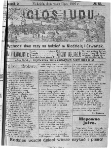 Głos Ludu, 1907, nr 55