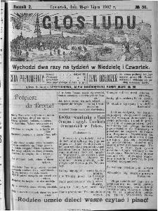 Głos Ludu, 1907, nr 56