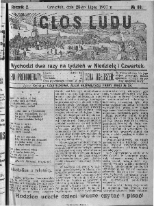 Głos Ludu, 1907, nr 58