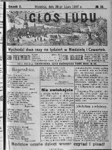 Głos Ludu, 1907, nr 59