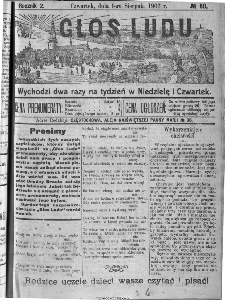Głos Ludu, 1907, nr 60