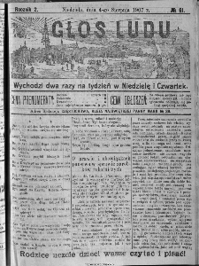 Głos Ludu, 1907, nr 61