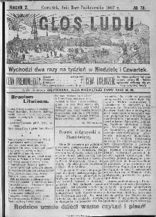 Głos Ludu, 1907, nr 78