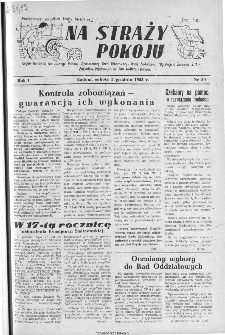 Na Straży Pokoju : organ Komitetu Fabrycznego Polskiej Zjednoczonej Partii Robotniczej, Rady Zakładowej, Dyrekcji i Zarządu ZMP Zakładów Metalowych im. gen. Waltera, Radom, 1953, nr 39