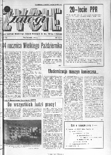 Życie Załogi : organ Samorządu Robotniczego Zakład&oacute;w Metalowych im. Gen. Waltera w Radomiu, 1961, nr 10