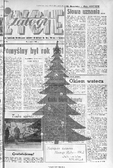 Życie Załogi : organ Samorządu Robotniczego Zakładów Metalowych im. Gen. Waltera w Radomiu, 1961, nr 12