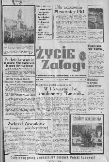 Życie Załogi : organ Samorządu Robotniczego Zakładów Metalowych im. Gen. Waltera w Radomiu, 1969, nr 1