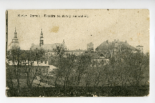 Kielce. Zamek i katedra od strony zachodniej.