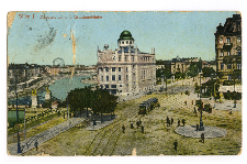 Wien Aspernplatz und Uraniageb&auml;ude