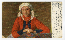 Z ziemi sieradzkiej. Wiejska dziewczynka / Fl. Piekarski.