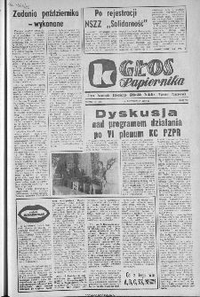 Głos Papiernika : organ Samorządu Robotniczego Kieleckich Zakładów Wyrobów Papierowych, 1980, nr 20 (144)