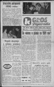 Głos Papiernika : organ Samorządu Robotniczego Kieleckich Zakładów Wyrobów Papierowych, 1981, nr 1 (149)