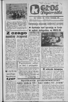 Głos Papiernika : organ Samorządu Robotniczego Kieleckich Zakładów Wyrobów Papierowych, 1981, nr 9-10 (157-158)