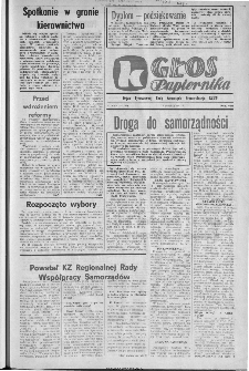 Głos Papiernika : organ Samorządu Robotniczego Kieleckich Zakładów Wyrobów Papierowych, 1981, nr 18 (166)