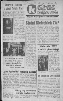 Głos Papiernika : organ Samorządu Robotniczego Kieleckich Zakładów Wyrobów Papierowych, 1982, nr 1 (167)
