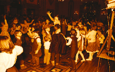 Zabawa choinkowa dla dzieci w Wojew&oacute;dzkim Domu Kultury 1979