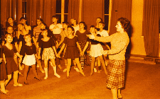 Małe Kielczanki zajęcia taneczne 1984