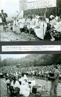 Finał III Turnieju K&oacute;ł Gospodyń Wiejskich pod nazwą: Gospodynie wiejskie swojej miejscowości. Nowa Słupia 13-14.IX.1986. Koło Gospodyń Wiejskich z Zag&oacute;rza.
