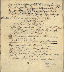 Na dzien Szlubny J.V. Xcia [...] Xawiera Massalskiego Szeffa Regimentu Pieszego Woysk W. X. L. z [...] Xiężniczką [...] Józefą Radziwiłłówną, Woiewodzianką Wileńską i Hetmanówną Wielką Litt.[ewską] Roku 1780 w Miesiącu Styczniu.[Rękopis].