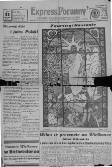 Express Poranny Kielce - Radom- Częstochowa,1936, nr 102