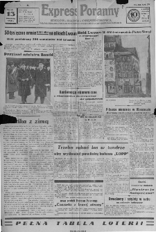 Express Poranny Kielce - Radom- Częstochowa,1936, nr 256