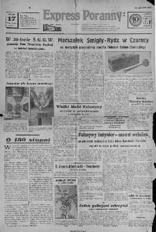 Express Poranny Kielce - Radom- Częstochowa-Sosnowiec, 1937, nr 288