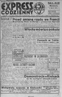 Express Codzienny jedyny niezależny organ świata pracy woj. kieleckiego : wychodzi codziennie rano za wyjątkiem poniedziałków, 1936, nr 110