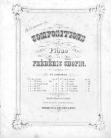 Compositions pour le piano : polonaises