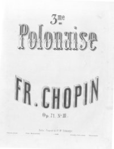 IIIe Polonaise : op. 7, nr 3