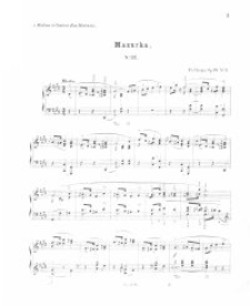 Mazurka : op. 33, nr 22 - 25