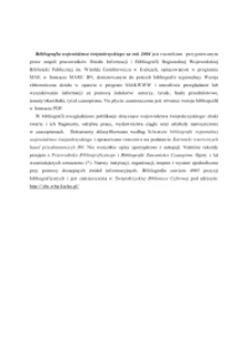 Bibliografia województwa świętokrzyskiego za 2004 rok.