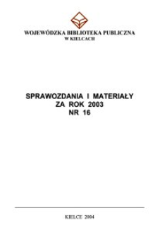 Sprawozdania i Materiały za rok 2003, nr 16